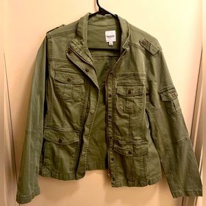 Olive Green Kensie Jeans Jacket Size Large